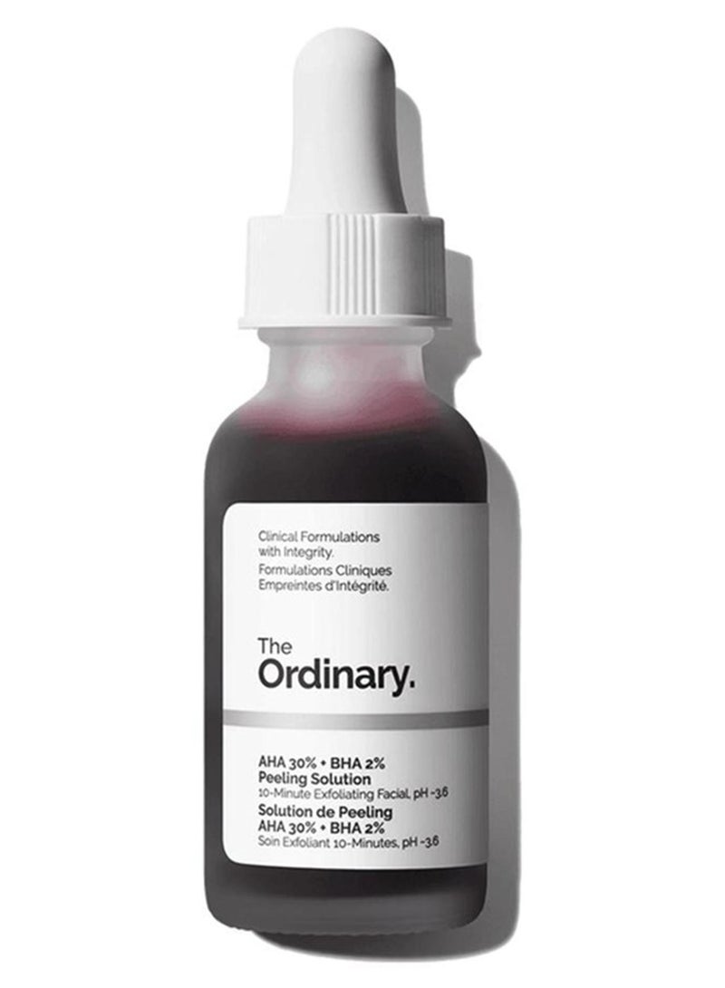 محلول تقشير AHA 30% + BHA 2% - تقشير متقدم المستوى